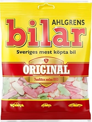 People recommend "Ahlgrens Bilar ORIGINAL Swedish Chewy Candy Sweets Bag 125g"