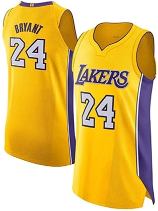People recommend "Sybabyt Men's #24 Kobe Bryant Los Angeles Lakers Yellow Jersey "