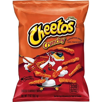 People recommend "Cheetos Crunchy Cheese Flavored Snacks"
