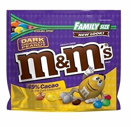 People recommend "M&M's Dark Chocolate Peanut "