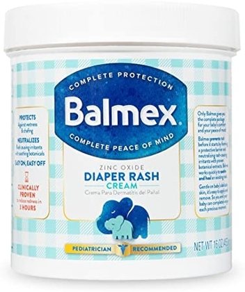 People recommend " Balmex Complete Zinc Oxide Protection Diaper Rash Cream"