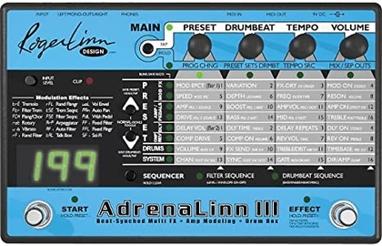 People recommend "Roger Linn Design AdrenaLinn III Guitar Effects Processor"