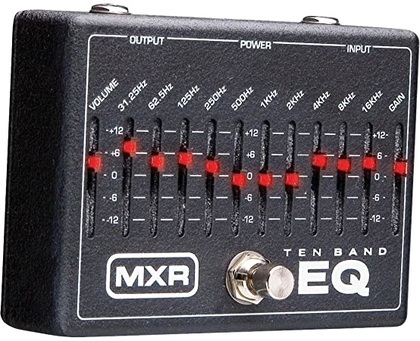 People recommend "MXR 10 Band Graphic EQ w/ 18V power supply"