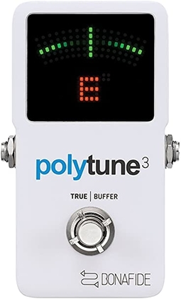 People recommend "TC Electronic PolyTune Guitar Tuner Pedal "