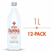 People recommend "Acqua Panna Natural Spring Water, 33.8 Oz Plastic Bottles (Pack Of 12)"