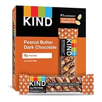 People recommend "KIND Bars, Peanut Butter Dark Chocolate, Gluten Free, 1.4oz, 12 Count "