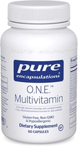 People recommend "Pure Encapsulations - O.N.E. Multivitamin - Once Daily Nutrient Essentials with Metafolin L-5-MTHF and Sustained Release CoQ10 - Hypoallergenic Dietary Supplement - 60 Capsules"