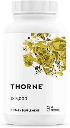 People recommend "Thorne Research - Vitamin D-5000 - Vitamin D3 Supplement (5,000 IU) for Healthy Bones and Muscles - 60 Capsules"