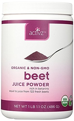 People recommend "Organic Whole Beet Juice Powder by Activz, 1 lb 1.1 oz (486 g) w/Outdoor Equipments Exclusive Wellness Book "