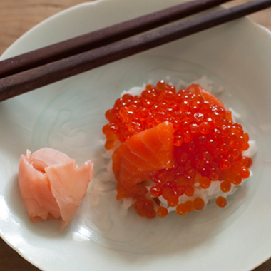 People recommend "Wild Sockeye Salmon Ikura Caviar - 17 oz tray"