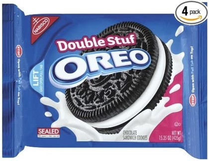 People recommend "Oreo Double Stuff Chocolate Sandwich Cookie"