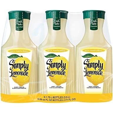 People recommend "Simply Lemonade, 3 pk./52 oz.. : Grocery & Gourmet Food"