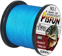 People recommend "Pisfun SuperPower 500M(547 Yard)/1000M(1100 Yard) Braided Saltwater Fishing Line 4 Strands 14-80LB Advanced Superline Green Orange Grey Yellow White Blue Color"