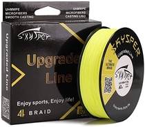People recommend "SKYSPER Braided Fishing Line 8 Strands, 300m 328 Yards X8 Super Strong PE Braid Line 20lb 30lb 80lb 100lb"