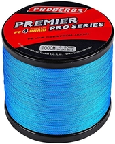 People recommend "BAIKALBASS Superpower Braided Fishing Line 4 Strands Strong Multifilament PE Braid Wire for Saltwater 328Yard/300M 8LB Blue"