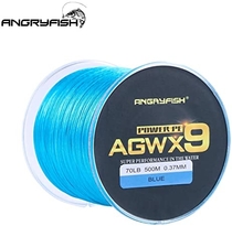 People recommend "ANGRYFISH Super Power 9 Strands Braided Fishing Line, Cost-Effective Smooth Superline-Extremely Durable-Wonderful Tool for Fishing Enthusiast-Multiple Colors(Blue, 15LB/0.10MM-500M)"