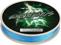 People recommend "KastKing Extremus Braided Fishing Line, Blue, 150Yds, 10LB"