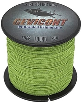 People recommend "GEVICONT Braided Line high Power Stealth Superline Weaves PE 4X Strands 109yards 10lbs-100lbs Multiple Colors Available for Salmon Fishing (Army Green, 109Yds(100m)-6lb(2.7kg)-0.08mm)"