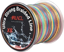 People recommend "RUNCL Braided Fishing Line with 8 Strands, Fishing Line PE Material 328Yds/300M with Multiple Colors for Freshwater and Saltwater (328Yds/300M, 12LB(5.4kgs))"