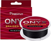 People recommend "Piscifun Onyx Braided Fishing Line Advanced Superline Braid Lines 150Yd 6lb Black"