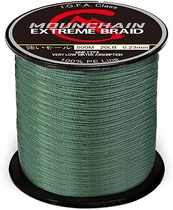 People recommend "Mounchain Braided Fishing Line Abrasion Resistant Braided Lines 4 Strands Super Strong PE Fishing Line 547 Yards 10lb Dark Green "