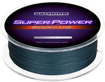 People recommend "KastKing Superpower Braided Fishing Line, Low-Vis Gray, 6 LB, 327 Yds "