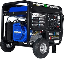 People recommend "DuroMax XP10000EH 10000-Watt 18 HP Portable Dual Fuel Electric Start Generator "