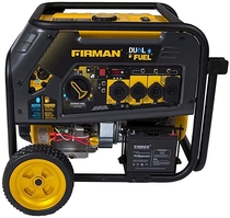 People recommend "Firman H08051 10000/8000 Watt 120/240V 30/50A Electric Start Gas or Propane Dual Fuel Portable Generator CARB Certified"