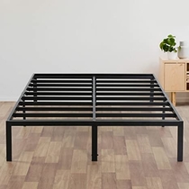 People recommend "Olee Sleep 14 Inch Heavy Duty Steel Slat/ Anti-slip Support/ Easy Assembly/ Mattress Foundation/ Bed Frame/ Maximum Storage/ Noise Free, Black, Queen"
