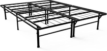 People recommend "Zinus Gene 14 Inch Metal Deluxe SmartBase Mattress Foundation / Platform Bed Frame / Heavy Duty Steel Frame / Box Spring Replacement / Underbed Storage, King"