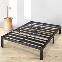 People recommend "Mellow Rocky Base E 14" Platform Bed Heavy Duty Steel Black, w/ Patented Wide Steel Slats (No Box Spring Needed) - King"