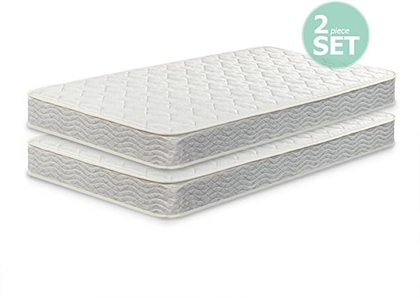 People recommend "Zinus 6 Inch Foam and Spring Twin Mattress 2 Piece Set for Bunk Beds / Mattress-in-a-Box"