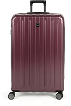 People recommend "DELSEY Paris Titanium Hardside Expandable Luggage with Spinner Wheels, Purple, Checked-Large 29 Inch "