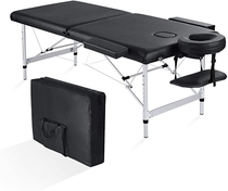 People recommend "MaxKare Folding Massage Table Professional Portable Lash Bed Adjustable Aluminum Frame with 2 Fold Extra Wide 84'' Carrying Bag & Accessories for Home Use"