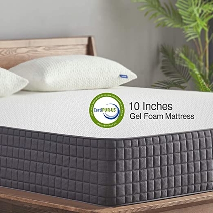 People recommend "Queen Mattress - Sweetnight Breeze 10 Inch Queen Size Mattress-Infused Gel Memory Foam Mattress for Back Pain Relief & Cool Sleep, Medium Firm"