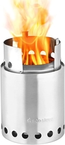 People recommend "Solo Stove Titan - 2-4 Person Lightweight Wood Burning Stove. Compact Camp Stove Kit for Backpacking, Camping, Survival. Burns Twigs - No Batteries or Liquid Fuel Canisters Needed."