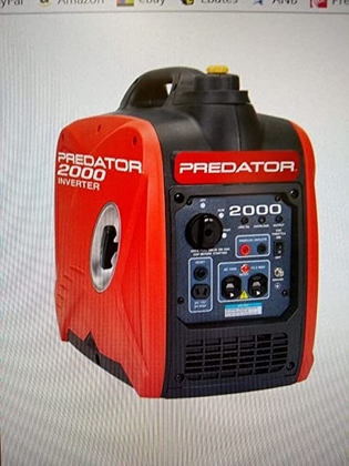 People recommend "2000 Peak/1600 Running Watts, 2.8 HP (79.7cc) Portable Inverter Generator CARB & EPA III "