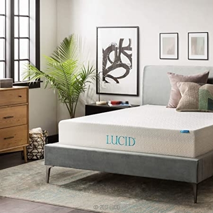 People recommend "LUCID 12 Inch Gel Memory Foam Mattress - Triple-Layer - Ventilated Gel Foam - CertiPUR-US Certified - 10-Year Warranty - Queen"