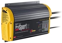 People recommend "ProMariner 43012 ProSport 12 12 Amp, 12/24 Volt, 2 Bank Generation 3 Battery Charger"