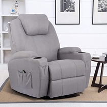 People recommend "Esright Grey Fabric Massage Recliner Chair 360° Swivel Heated Ergonomic Lounge Reclining Chair"