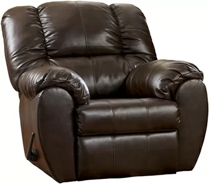 People recommend "Signature Design by Ashley Dylan Rocker Recliner Espresso"