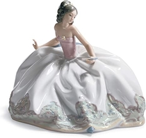 People recommend "LLADRÓ at The Ball Woman Figurine. Porcelain Woman Figure"
