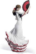 People recommend "LLADRÓ Passion and Soul Flamenco Woman Figurine. 60Th Anniversary. Red. Porcelain Flamenco Figure"