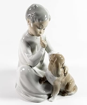 People recommend "Lladro Boy with Dog Collectible Figurine #04522 Retired Glazed Finish"