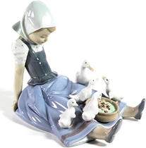 People recommend "Lladro "Girl, Saucepan and Duck" Collectible Figurine #05074 Retired Glazed Finish"