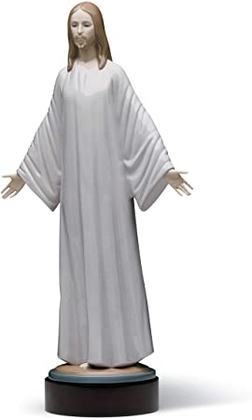 People recommend "LLADRÓ Jesus Figurine. Porcelain Christ Figure"