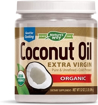 People recommend "Nature's Way Organic Extra Virgin Coconut Oil, Pure & Unrefined, Cold-Pressed, USDA Organic, Non-GMO, 32 Ounce"