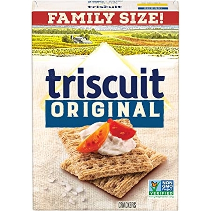 People recommend "Triscuit Original Whole Grain Wheat Crackers, 12.5 oz"