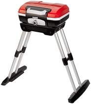People recommend "Cuisinart CGG180 CGG-180 Petit Gourmet Gas Grill with VersaStand, Red, 31.5" H x 16.5" W x 16" L "