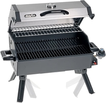 People recommend "MARTIN Portable Propane Bbq Gas Grill 14,000 Btu Porcelain Grid with Support Legs and Grease Pan"